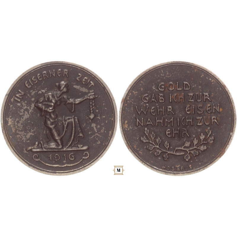 Aranyat vasért emlékérem 1916